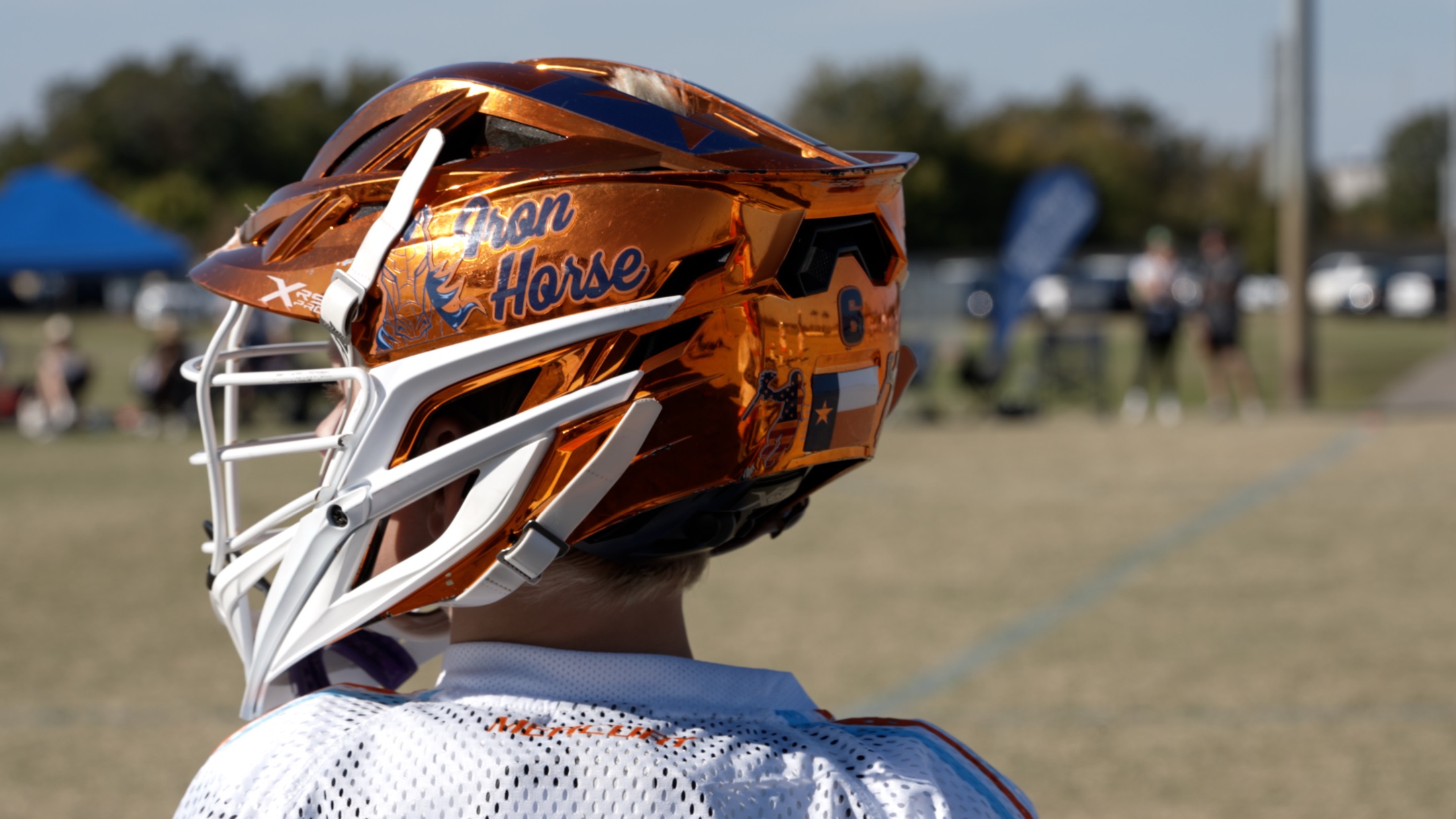 Iron Horse ATX helmet honoring the program heritage